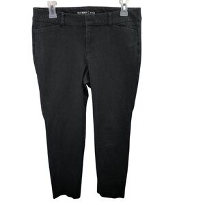 Old Navy Pixie Pant Sz 8 Grey Mid-Rise Crop Stretch Career Office Minimalist